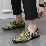 Load image into Gallery viewer, 2023 Luxury Mens Leather Shoes Fashion Fringed Leopard Loafers Slip-on Party Casual Shoes for Men Large Size 38-46 Free Shipping
