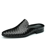 Load image into Gallery viewer, Italian Half Shoes for Men Luxury Genuine Leather British Style Designer Handmade Shoes
