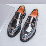 Load image into Gallery viewer, Brand New Men&#39;s Glossy Leather Shoes Lightweight Breathable Loafers Fashionable Men&#39;s Shoes
