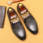 Load image into Gallery viewer, Vintage Mens Dress Shoes Loafers Luxury Genuine Leather 2024 New Brand Designer Shoes
