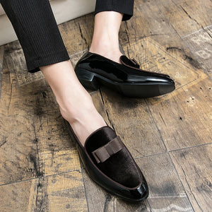 New Luxury Fashion Decoration Suede Driving Shoes Men Casual Loafers Business Formal