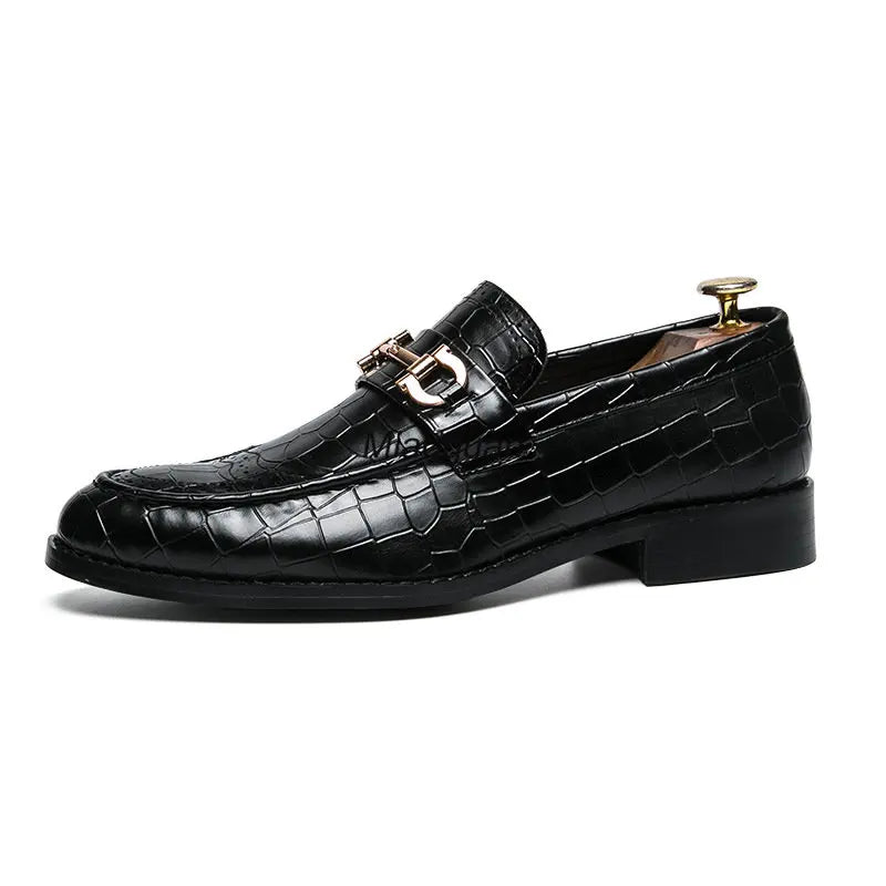 Men Formal Business Shoes Luxury Men's Dress Shoes Male Casual Leather PU Wedding Party Loafers