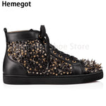 Load image into Gallery viewer, Men&#39;s Shoes Accessories High Top Men&#39;s Shoes Sneakers Glitter Rivets Lace Up Casual Shoes
