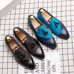 Load image into Gallery viewer, Men Business Dress Casual Loafers Party Tassel Leather Shoes Wedding Shoes
